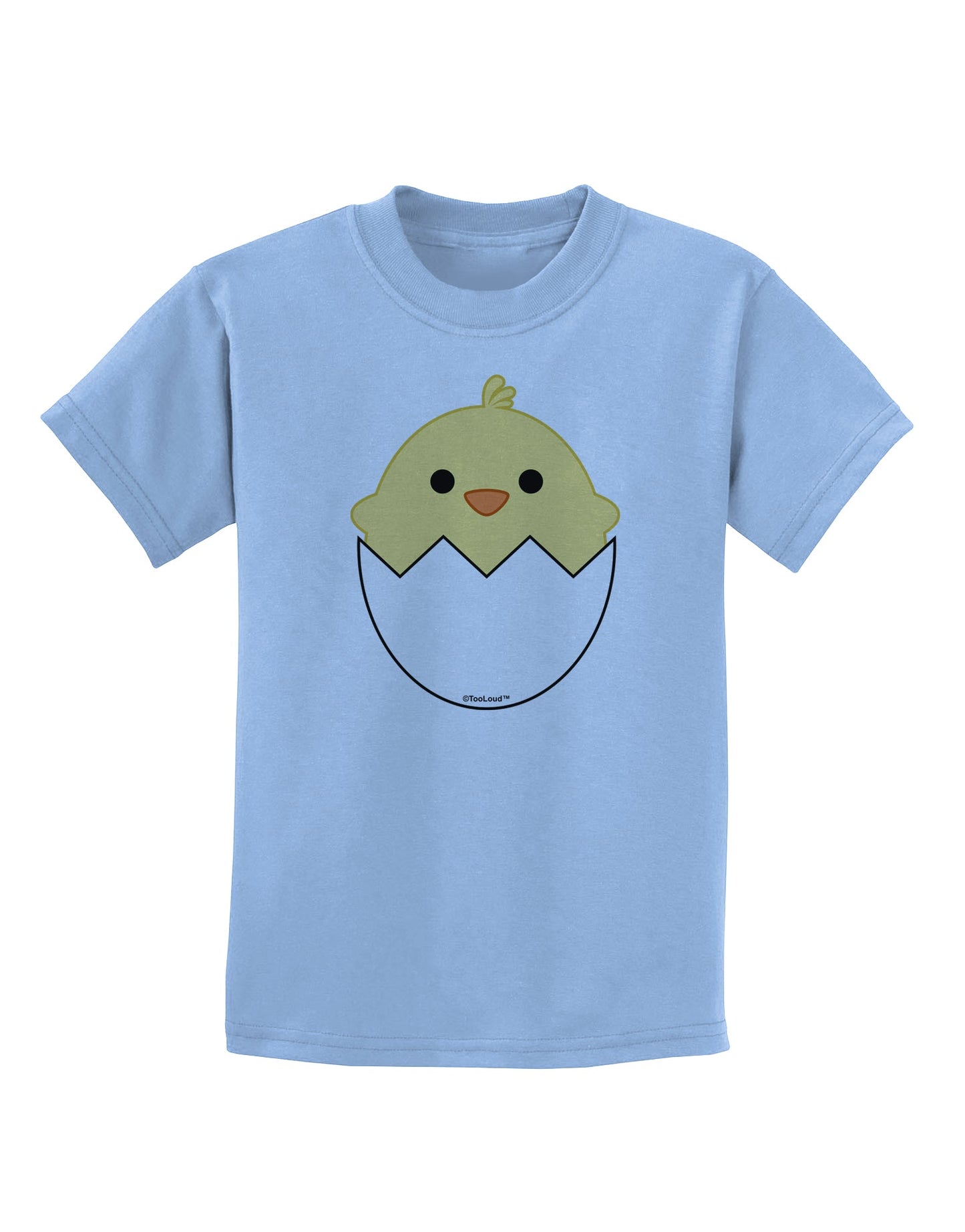 Cute Hatching Chick Design Childrens T-Shirt by TooLoud-Childrens T-Shirt-TooLoud-Light-Blue-X-Small-Davson Sales
