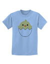 Cute Hatching Chick Design Childrens T-Shirt by TooLoud-Childrens T-Shirt-TooLoud-Light-Blue-X-Small-Davson Sales