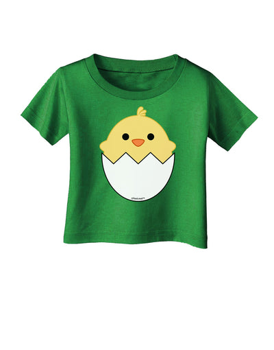 Cute Hatching Chick Design Infant T-Shirt Dark by TooLoud-Infant T-Shirt-TooLoud-Clover-Green-06-Months-Davson Sales