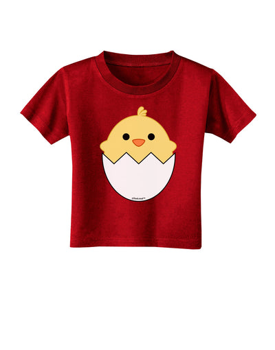 Cute Hatching Chick Design Toddler T-Shirt Dark by TooLoud-Toddler T-Shirt-TooLoud-Red-2T-Davson Sales