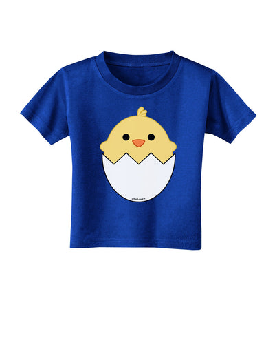 Cute Hatching Chick Design Toddler T-Shirt Dark by TooLoud-Toddler T-Shirt-TooLoud-Royal-Blue-2T-Davson Sales