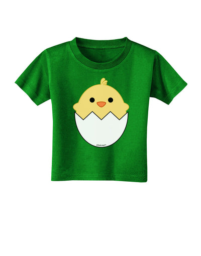 Cute Hatching Chick Design Toddler T-Shirt Dark by TooLoud-Toddler T-Shirt-TooLoud-Clover-Green-2T-Davson Sales