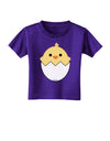 Cute Hatching Chick Design Toddler T-Shirt Dark by TooLoud-Toddler T-Shirt-TooLoud-Purple-2T-Davson Sales