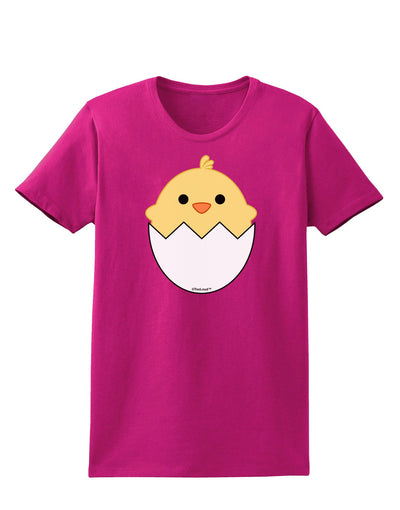 Cute Hatching Chick Design Womens Dark T-Shirt by TooLoud-Womens T-Shirt-TooLoud-Hot-Pink-Small-Davson Sales