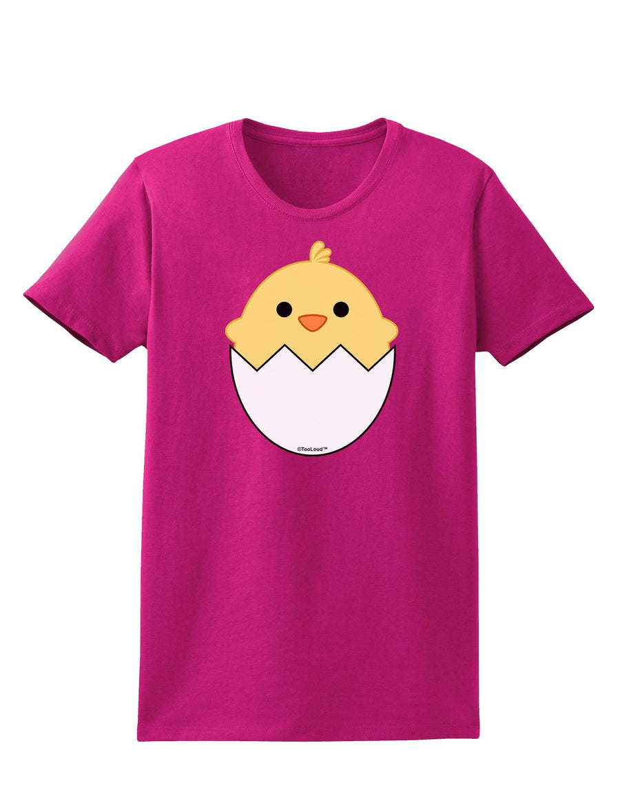 Cute Hatching Chick Design Womens Dark T-Shirt by TooLoud-Womens T-Shirt-TooLoud-Black-X-Small-Davson Sales