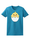 Cute Hatching Chick Design Womens Dark T-Shirt by TooLoud-Womens T-Shirt-TooLoud-Turquoise-X-Small-Davson Sales