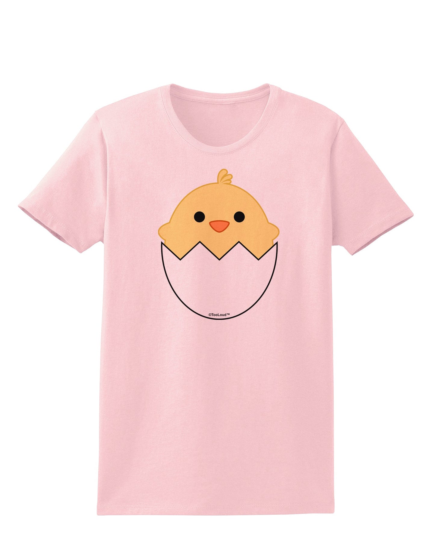 Cute Hatching Chick Design Womens T-Shirt by TooLoud-Womens T-Shirt-TooLoud-PalePink-X-Small-Davson Sales