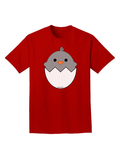 Cute Hatching Chick - Gray Adult Dark T-Shirt by TooLoud-Mens T-Shirt-TooLoud-Red-Small-Davson Sales