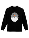 Cute Hatching Chick - Gray Adult Long Sleeve Dark T-Shirt by TooLoud-TooLoud-Black-Small-Davson Sales