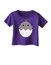 Cute Hatching Chick - Gray Infant T-Shirt Dark by TooLoud-Infant T-Shirt-TooLoud-Purple-06-Months-Davson Sales