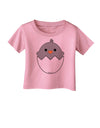 Cute Hatching Chick - Gray Infant T-Shirt by TooLoud-Infant T-Shirt-TooLoud-Candy-Pink-06-Months-Davson Sales