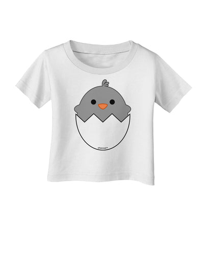 Cute Hatching Chick - Gray Infant T-Shirt by TooLoud-Infant T-Shirt-TooLoud-White-06-Months-Davson Sales