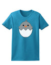 Cute Hatching Chick - Gray Womens Dark T-Shirt by TooLoud-Womens T-Shirt-TooLoud-Turquoise-X-Small-Davson Sales