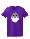 Cute Hatching Chick - Gray Womens Dark T-Shirt by TooLoud-Womens T-Shirt-TooLoud-Purple-X-Small-Davson Sales