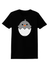 Cute Hatching Chick - Gray Womens Dark T-Shirt by TooLoud-Womens T-Shirt-TooLoud-Black-X-Small-Davson Sales