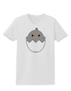 Cute Hatching Chick - Gray Womens T-Shirt by TooLoud-Womens T-Shirt-TooLoud-White-X-Small-Davson Sales