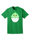 Cute Hatching Chick - Green Adult Dark T-Shirt by TooLoud-Mens T-Shirt-TooLoud-Kelly-Green-Small-Davson Sales