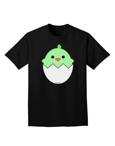 Cute Hatching Chick - Green Adult Dark T-Shirt by TooLoud-Mens T-Shirt-TooLoud-Black-Small-Davson Sales