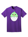 Cute Hatching Chick - Green Adult Dark T-Shirt by TooLoud-Mens T-Shirt-TooLoud-Purple-Small-Davson Sales