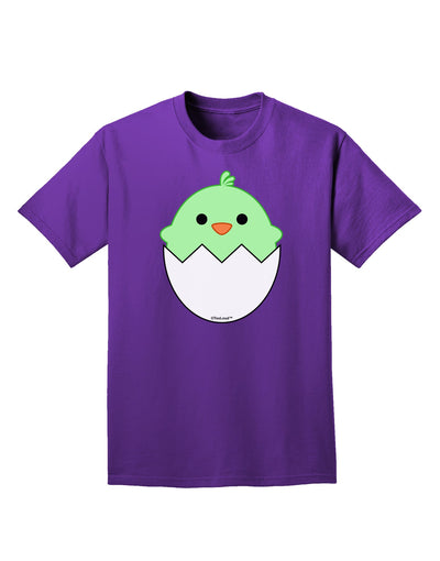 Cute Hatching Chick - Green Adult Dark T-Shirt by TooLoud-Mens T-Shirt-TooLoud-Purple-Small-Davson Sales