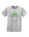 Cute Hatching Chick - Green Childrens T-Shirt by TooLoud-Childrens T-Shirt-TooLoud-AshGray-X-Small-Davson Sales