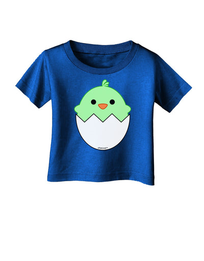 Cute Hatching Chick - Green Infant T-Shirt Dark by TooLoud-Infant T-Shirt-TooLoud-Royal-Blue-06-Months-Davson Sales