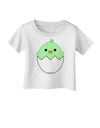 Cute Hatching Chick - Green Infant T-Shirt by TooLoud-Infant T-Shirt-TooLoud-White-06-Months-Davson Sales