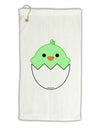 Cute Hatching Chick - Green Micro Terry Gromet Golf Towel 16 x 25 inch by TooLoud-Golf Towel-TooLoud-White-Davson Sales