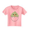 Cute Hatching Chick - Green Toddler T-Shirt by TooLoud-Toddler T-Shirt-TooLoud-Candy-Pink-2T-Davson Sales