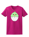 Cute Hatching Chick - Green Womens Dark T-Shirt by TooLoud-Womens T-Shirt-TooLoud-Hot-Pink-Small-Davson Sales