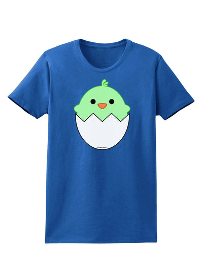 Cute Hatching Chick - Green Womens Dark T-Shirt by TooLoud-Womens T-Shirt-TooLoud-Royal-Blue-X-Small-Davson Sales