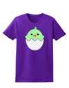 Cute Hatching Chick - Green Womens Dark T-Shirt by TooLoud-Womens T-Shirt-TooLoud-Purple-X-Small-Davson Sales