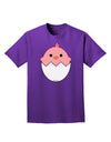 Cute Hatching Chick - Pink Adult Dark T-Shirt by TooLoud-Mens T-Shirt-TooLoud-Purple-Small-Davson Sales