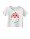 Cute Hatching Chick - Pink Infant T-Shirt by TooLoud-Infant T-Shirt-TooLoud-White-06-Months-Davson Sales