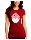 Cute Hatching Chick - Pink Juniors Crew Dark T-Shirt by TooLoud-T-Shirts Juniors Tops-TooLoud-Red-Juniors Fitted Small-Davson Sales