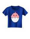 Cute Hatching Chick - Pink Toddler T-Shirt Dark by TooLoud-Toddler T-Shirt-TooLoud-Royal-Blue-2T-Davson Sales