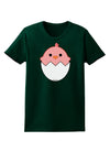 Cute Hatching Chick - Pink Womens Dark T-Shirt by TooLoud-Womens T-Shirt-TooLoud-Forest-Green-Small-Davson Sales