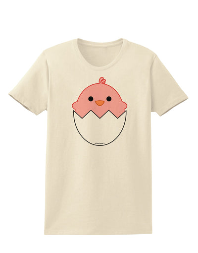 Cute Hatching Chick - Pink Womens T-Shirt by TooLoud-Womens T-Shirt-TooLoud-Natural-X-Small-Davson Sales