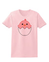 Cute Hatching Chick - Pink Womens T-Shirt by TooLoud-Womens T-Shirt-TooLoud-PalePink-X-Small-Davson Sales