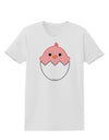 Cute Hatching Chick - Pink Womens T-Shirt by TooLoud-Womens T-Shirt-TooLoud-White-X-Small-Davson Sales