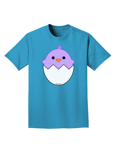 Cute Hatching Chick - Purple Adult Dark T-Shirt by TooLoud-Mens T-Shirt-TooLoud-Turquoise-Small-Davson Sales