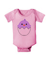 Cute Hatching Chick - Purple Baby Romper Bodysuit by TooLoud-Baby Romper-TooLoud-Light-Pink-06-Months-Davson Sales