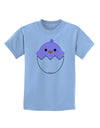 Cute Hatching Chick - Purple Childrens T-Shirt by TooLoud-Childrens T-Shirt-TooLoud-Light-Blue-X-Small-Davson Sales