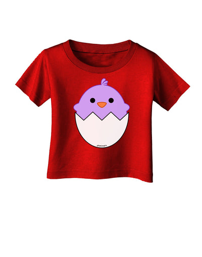 Cute Hatching Chick - Purple Infant T-Shirt Dark by TooLoud-Infant T-Shirt-TooLoud-Red-06-Months-Davson Sales