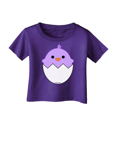 Cute Hatching Chick - Purple Infant T-Shirt Dark by TooLoud-Infant T-Shirt-TooLoud-Purple-06-Months-Davson Sales