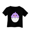 Cute Hatching Chick - Purple Infant T-Shirt Dark by TooLoud-Infant T-Shirt-TooLoud-Black-06-Months-Davson Sales