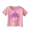 Cute Hatching Chick - Purple Infant T-Shirt by TooLoud-Infant T-Shirt-TooLoud-Candy-Pink-06-Months-Davson Sales