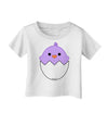 Cute Hatching Chick - Purple Infant T-Shirt by TooLoud-Infant T-Shirt-TooLoud-White-06-Months-Davson Sales