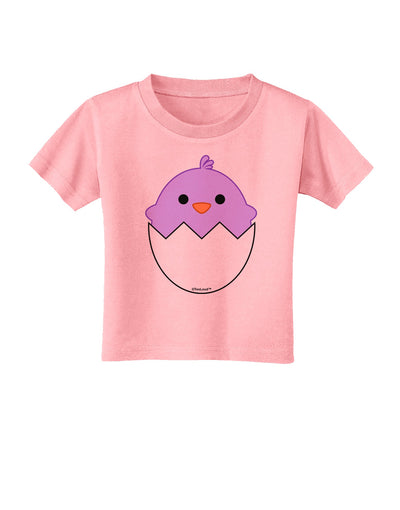 Cute Hatching Chick - Purple Toddler T-Shirt by TooLoud-Toddler T-Shirt-TooLoud-Candy-Pink-2T-Davson Sales