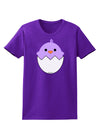 Cute Hatching Chick - Purple Womens Dark T-Shirt by TooLoud-Womens T-Shirt-TooLoud-Purple-X-Small-Davson Sales